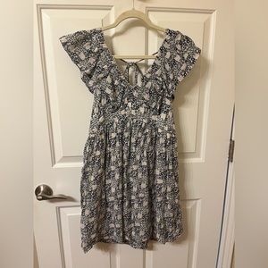 Blue floral Anthropologie dress